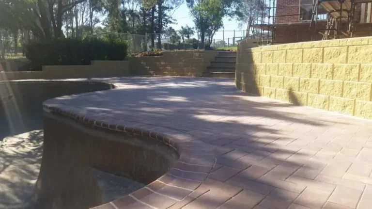 Pool landscape paving blaxland