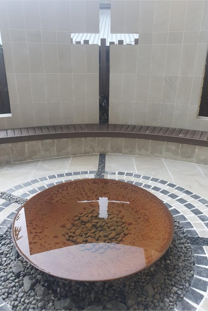 Water feature school design caroline chisholm college glenmore park