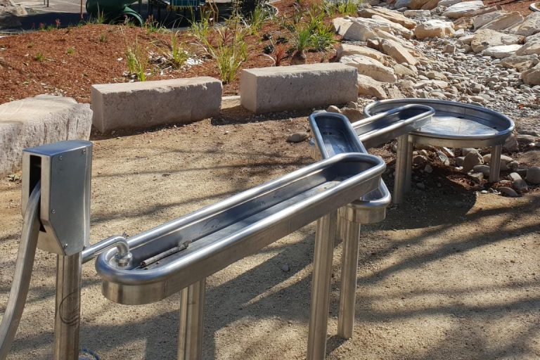Water playground design blue mountains