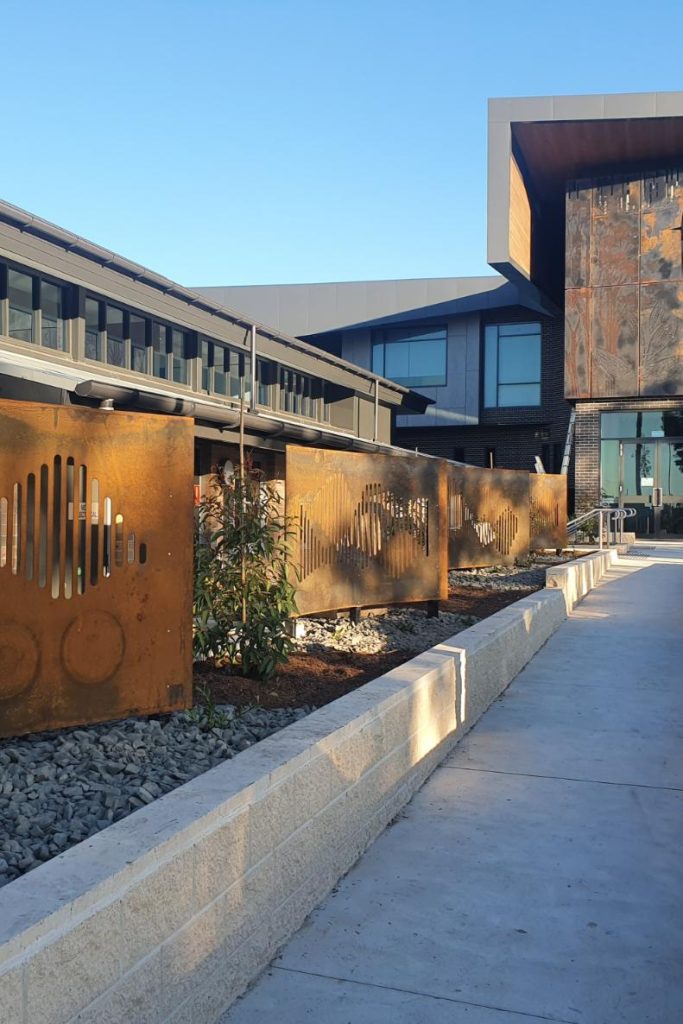 Raised garden bed creation for schools
