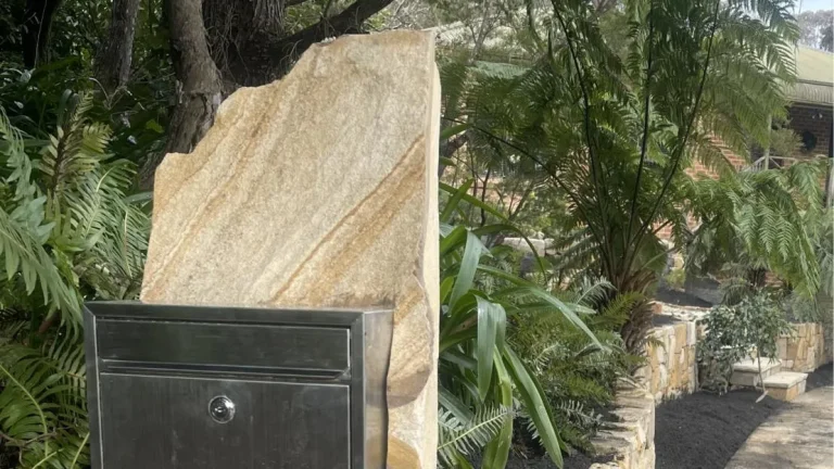 Stone Letterbox Design Blue Mountains