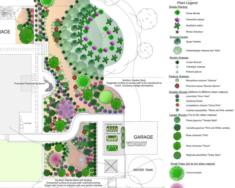 CWC Landscape Designs 36 Everglades Avenue Planting Plan