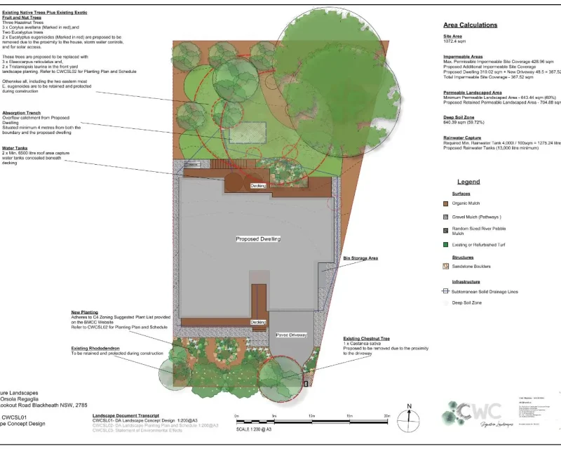 DA Landscape Concept_Regaglia Home_118 Evans Lookout Road Blackheath