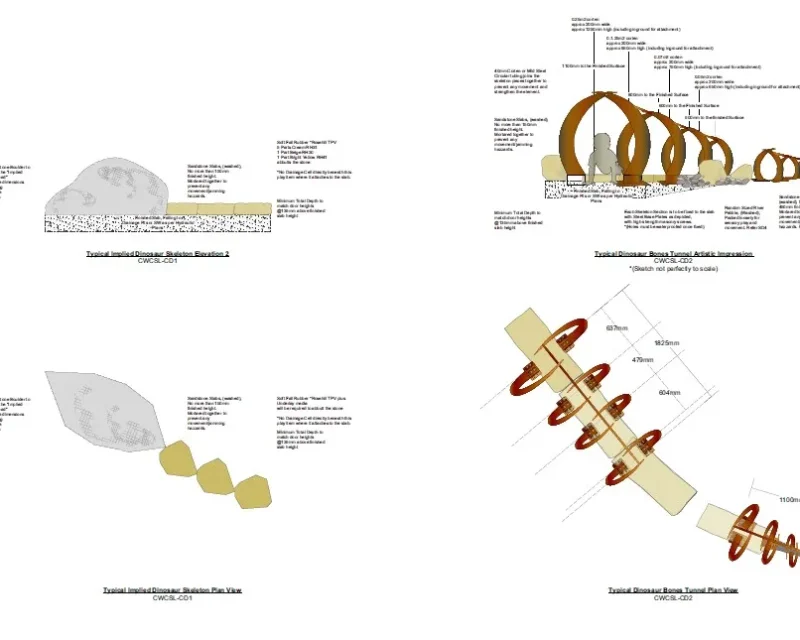 Mowbray Road Costruction Details Dinosaur Bones Tunnel