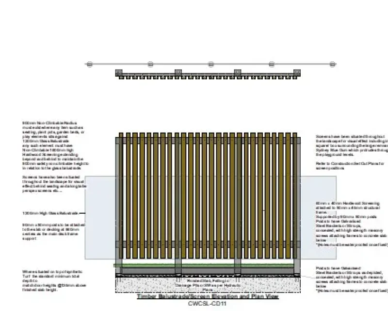 Mowbray Road Costruction Details Timber Screening