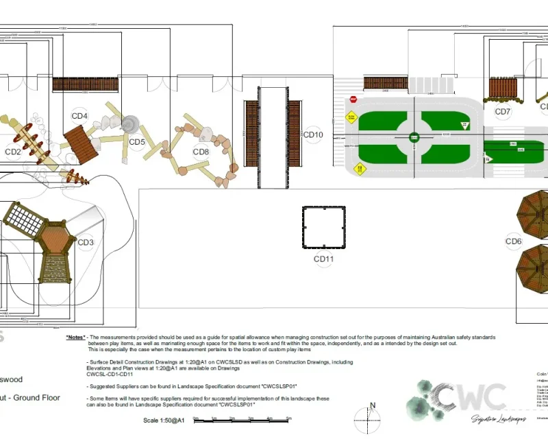 Mowbray Road Costruction Set out GF