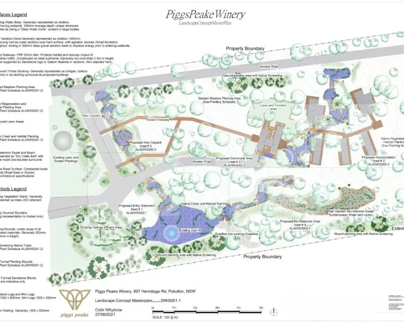 Piggs Peake Winery- Landscape Concept Masterplan-